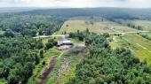 Ste-Anne-de-la-Rochelle (Estrie) : Terre  bois de 53 acres avec ruisseau, ancienne scierie. 