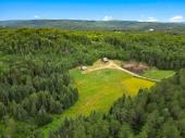 Chute-St-Philippe (Laurentides) : Domaine de 34 acres, maison de 2 chambres, btiment agricole,