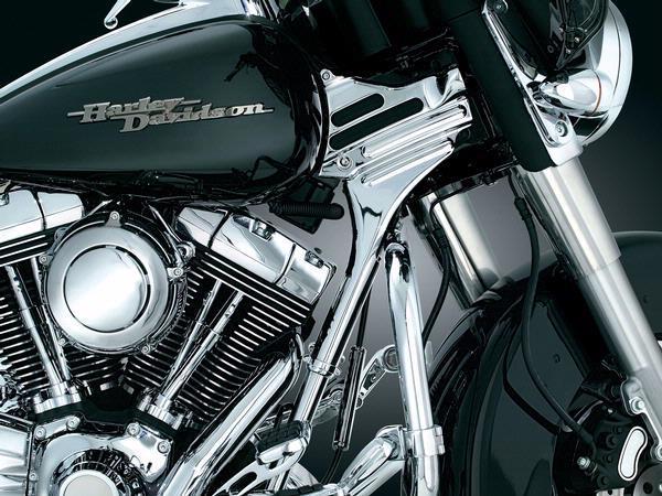 Couvert de frame chromé Harley-Davidson FLH 95-07 Kuryakyn Deluxe